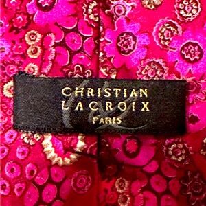Christian LaCroix necktie tie excellent condition